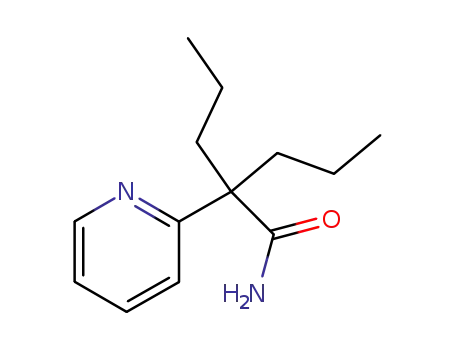 Molecular Structure of 71824-50-5 (alpha,alpha-Dipropyl-2-pyridineacetamide)