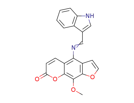 4-[(3H-indol-3-ylidenemethyl)amino]-9-methoxy-7H-furo[3,2-g]chromen-7-one