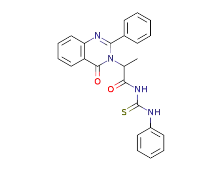1-(2-(4-Oxo-2-phenyl-3,4-dihydro-3-quinazolinyl)propionyl)-3-phenyl-2-thiourea