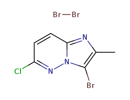 Imidazo[1,2-b]pyridazine, 3-bromo-6-chloro-2-methyl-, compd. with bromine (1:1)