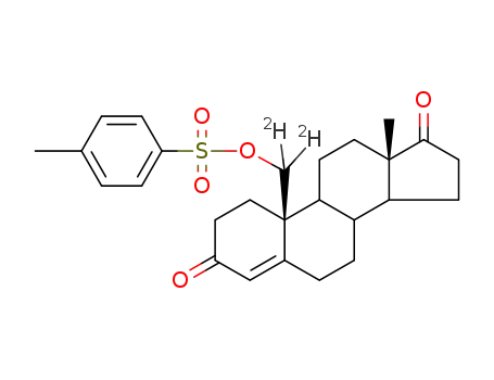 Molecular Structure of 71995-65-8 (p-Toluenesulfonyloxyandrost-4-ene-3,17-dione-19-d2)