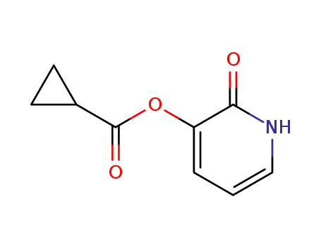 Molecular Structure of 71847-92-2 (2-oxo-1,2-dihydropyridin-3-yl cyclopropanecarboxylate)