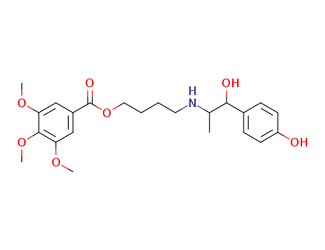 4-HYDROXY-A-(1-(N-(4-HYDROXYBUTYL)AMINO)ETHYL)BENZYL ALCOHOL 3,4,5-TRIMETHOXYBENZOATE