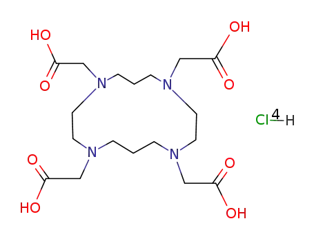 Molecular Structure of 78668-42-5 (1,4,8,11-TETRAAZACYCLOTETRADECANE-1,4,8,11-TETRAACETIC ACID TETRAHYDROCHLORIDE HYDRATE)