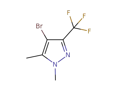 Molecular Structure of 721402-02-4 (4-BROMO-1,5-DIMETHYL-3-(TRIFLUOROMETHYL)-1H-PYRAZOLE)