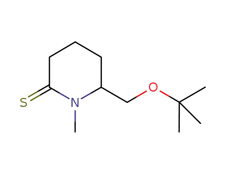 Molecular Structure of 787636-56-0 (2-Piperidinethione,  6-[(1,1-dimethylethoxy)methyl]-1-methyl-)