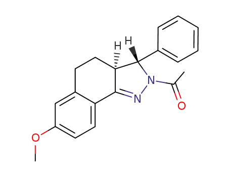 cis-3,3a,4,5-Tetrahydro-2-acetyl-7-methoxy-3-phenyl-2H-benz(g)indazole
