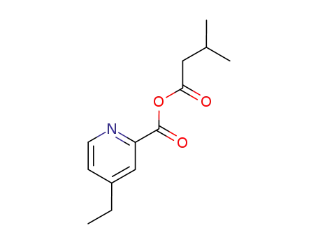 Molecular Structure of 88015-20-7 (4-ethyl-2-pyridinecarboxylic 3-methylbutanoic anhydride)