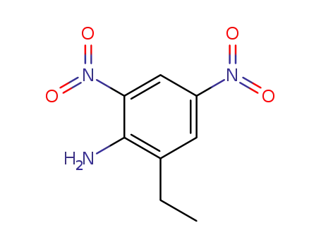 Molecular Structure of 719298-81-4 (Aniline, 2-ethyl-4,6-dinitro- (5CI))