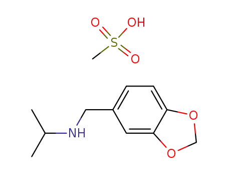1,3-Benzodioxole-5-methanamine, N-(1-methylethyl)-, methanesulfonate (salt)