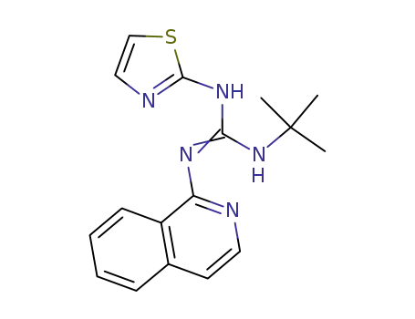 Guanidine, 1-tert-butyl-2-(1-isoquinolinyl)-3-(2-thiazolyl)-