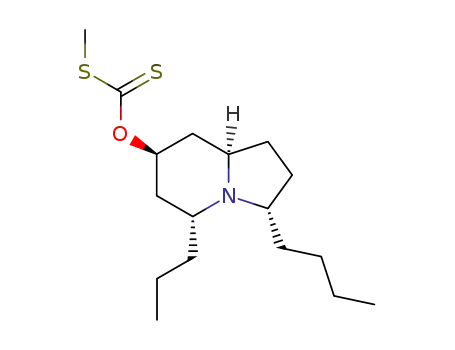 (5Z,9E)-octahydro-3-n-butyl-5-n-propylindolizin-7-ol S-methyl dithiocarbonate