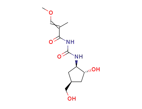 (+/-)-N-<<(1α,2β,4α)-2-hydroxy-4-(hydroxymethyl)cyclopentyl>aminocarbonyl>-3-methoxy-2-methyl-2-propenamide