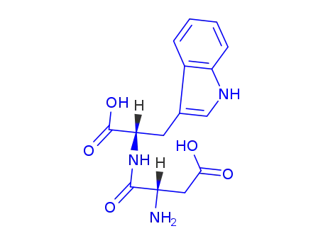 Molecular Structure of 71835-79-5 (H-ASP-TRP-OH)