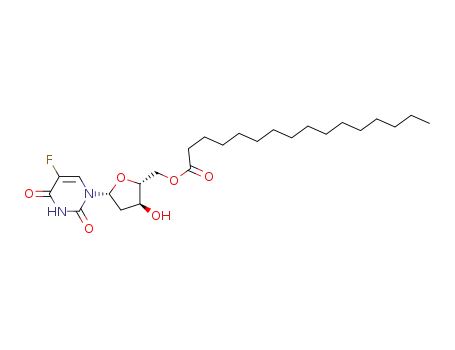 Molecular Structure of 96733-83-4 (5'-O-palmitoyl-5-fluoro-2'-deoxyuridine)