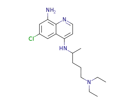 Molecular Structure of 181189-01-5 (8-amino-6-chloro-4-(4-diethylamino-1-methylbutyl)aminoquinoline)