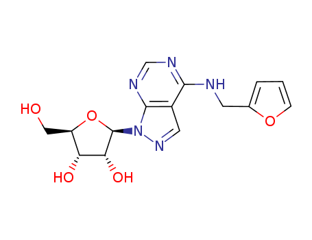 2-[5-(2-furylmethylamino)-2,4,8,9-tetrazabicyclo[4.3.0]nona-1,3,5,7-tetraen-9-yl]-5-(hydroxymethyl)oxolane-3,4-diol cas  78586-38-6