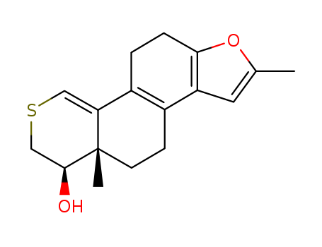 4H-Thiopyrano[3',4':5,6]naphtho[2,1-b]furan-6-ol,5,5a,6,7,10,11-hexahydro-2,5a-dimethyl-, (5aR,6R)-rel-