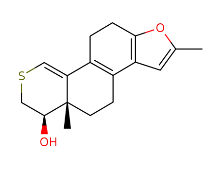 Molecular Structure of 78853-64-2 (2-methyl-A-nor-3-oxa-16-thia-D-homo-1,5(10),8,14-estratetraen-17-ol)