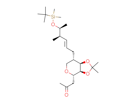 <3aS-<3aα,4α,7aα,7α(2E,4S<sup>*</sup>,5R<sup>*</sup>)>>-3-<tetrahydro-2,2-dimethyl-7-<5-<<(1,1-dimethylethyl)dimethylsilyl>oxy>-4-methyl-2-hexenyl>-4H-1,3-dioxolopyran-4-yl>-2-propanone