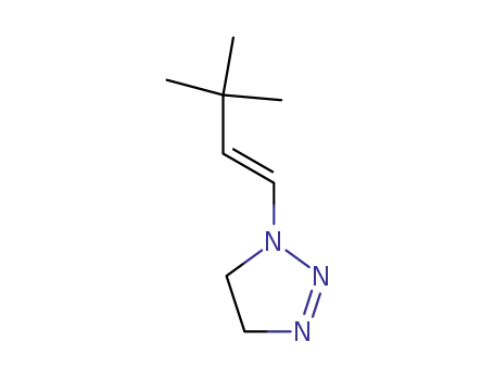 Molecular Structure of 78827-50-6 (1-(3,3-dimethylbut-1-en-1-yl)-4,5-dihydro-1H-1,2,3-triazole)