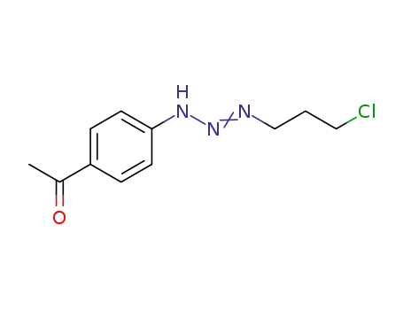 1-{4-[(2E)-3-(3-chloropropyl)triaz-2-en-1-yl]phenyl}ethanone