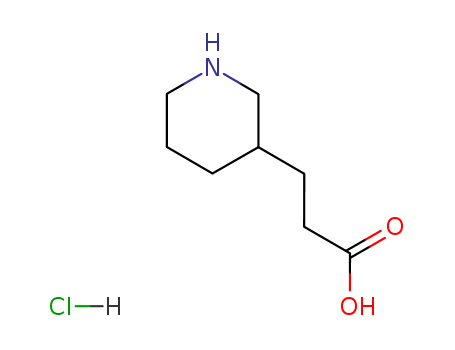 3-Piperidinepropanoicacid, hydrochloride (1:1)