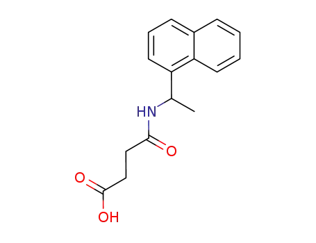 Molecular Structure of 78681-09-1 ((R)-(+)-N-[1-(1-NAPHTHYL)ETHYL]SUCCINAMIC ACID)