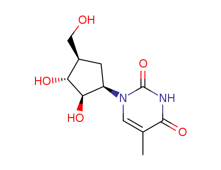 1-[2,3-dihydroxy-4-(hydroxymethyl)cyclopentyl]-5-methylpyrimidine-2,4(1H,3H)-dione