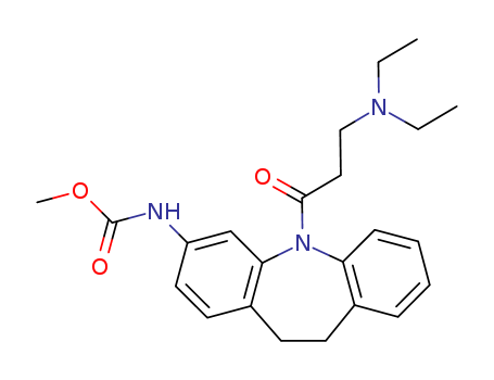 Carbamicacid,[5-[3-(diethylamino)-1-oxopropyl]-10,11-dihydro-5H-dibenz[b,f]azepin-3-yl]-,methyl ester (9CI)