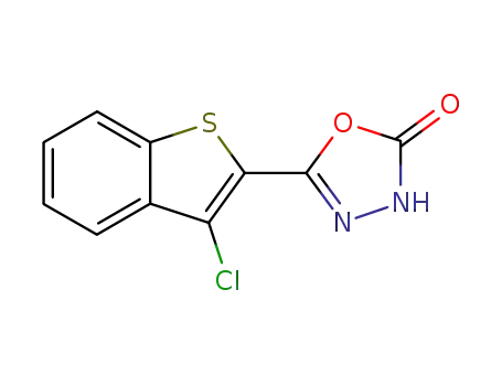 3-chloro-2-(2,3-dihydro-2-oxo-1,3,4-oxadiazol-5-yl)benzo(b)thiophene