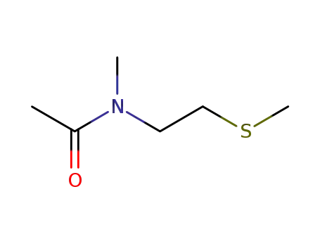 Molecular Structure of 786686-40-6 (Acetamide, N-methyl-N-[2-(methylthio)ethyl]- (9CI))