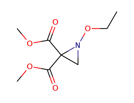 Molecular Structure of 72109-42-3 (2,2-Aziridinedicarboxylicacid,1-ethoxy-,dimethylester(9CI))