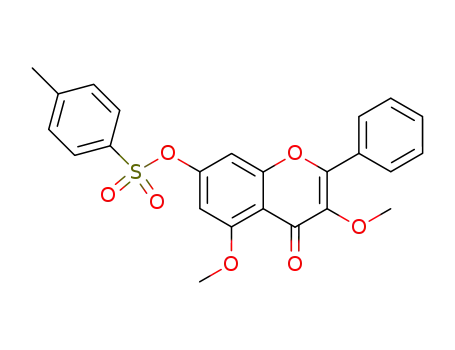 Molecular Structure of 155801-48-2 (3,5-dimethoxy-2-phenyl-7-(toluene-4-sulfonyloxy)-chromen-4-one)