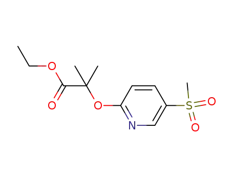 Propanoic acid, 2-methyl-2-[[5-(methylsulfonyl)-2-pyridinyl]oxy]-, ethyl
ester