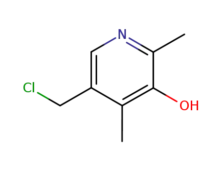 Molecular Structure of 791724-87-3 (5-(CHLOROMETHYL)-2,4-DIMETHYL-3-PYRIDINOL)