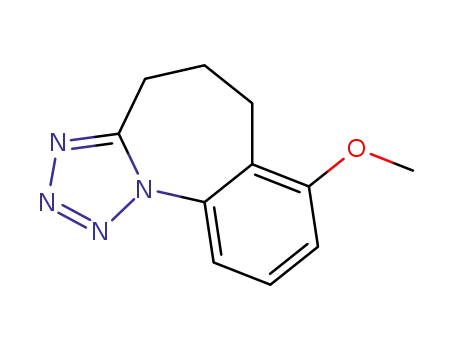 Molecular Structure of 140481-21-6 (7-Methoxy-5,6-dihydro-4H-1,2,3,10b-tetraaza-benzo[e]azulene)