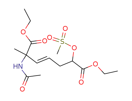 (E)-2-Acetylamino-6-methanesulfonyloxy-2-methyl-hept-3-enedioic acid diethyl ester