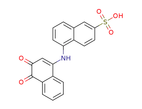 Molecular Structure of 724743-88-8 (5-[(3,4-dioxo-3,4-dihydro-1-naphthalenyl)amino]-2-naphthalenesulfonic acid)