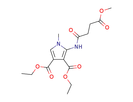 2-(3-carbomethoxypropionamido)-3,4-dicarbethoxy-1-methylpyrrole