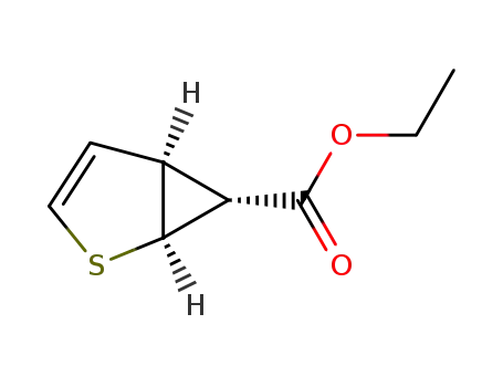 Molecular Structure of 72554-41-7 ((1R,5R,6S)-rel-2-Thiabicyclo[3.1.0]hex-3-ene-6-carboxylic acid ethyl ester)
