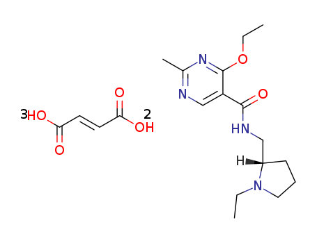 but-2-enedioic acid; 4-ethoxy-N-[[(2S)-1-ethylpyrrolidin-2-yl]methyl]-2-methyl-pyrimidine-5-carboxamide