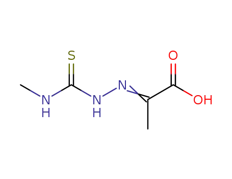 Molecular Structure of 7255-69-8 (2-[(methylcarbamothioyl)hydrazono]propanoic acid)