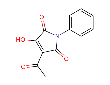 1H-Pyrrole-2,5-dione,3-acetyl-4-hydroxy-1-phenyl- cas  72543-12-5
