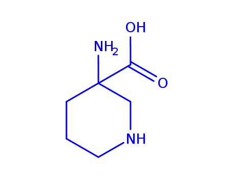 Molecular Structure of 72519-17-6 (3-AMino-piperidine-3-carboxylicacid)