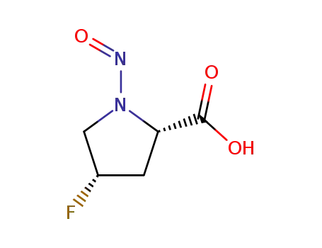 L-Proline, 4-fluoro-1-nitroso-, cis- (9CI)