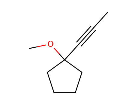 Cyclopentane, 1-methoxy-1-(1-propynyl)- (9CI)