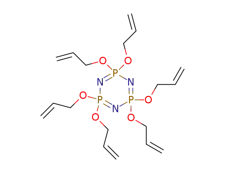 Molecular Structure of 7251-15-2 (2,2,4,4,6,6-hexakis(prop-2-en-1-yloxy)-1,3,5,2lambda~5~,4lambda~5~,6lambda~5~-triazatriphosphinine)