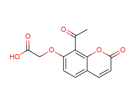 <(8-acetyl-7-coumarinyl)oxy>acetic acid