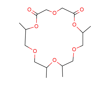 Molecular Structure of 72562-52-8 (8,12,14,18-tetramethyl-1,4,7,10,13,16-hexaoxacyclooctadecane-2,6-dione)